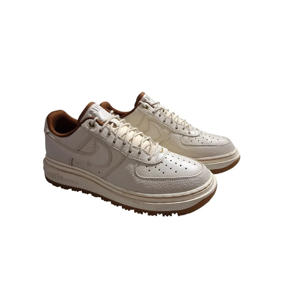 Nike Air Force 1 Low Luxe Pearl Pecan Mens size 10.5 Classic Streetwear Sneakers